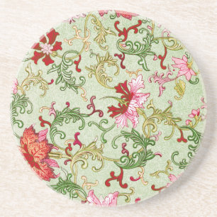 Vintage Art Nouveau Chinese Floral Chinoiserie Coaster