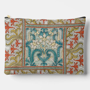 Vintage Art Nouveau Daffodil Pattern Verneuil Accessory Pouch