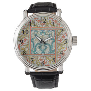 Vintage Art Nouveau Daffodil Pattern Verneuil Watch