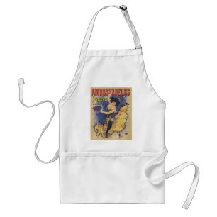 Vintage Art Nouveau Dancer French Poster Standard Apron