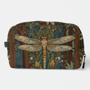 Vintage art nouveau dragonfly boho chic dopp kit