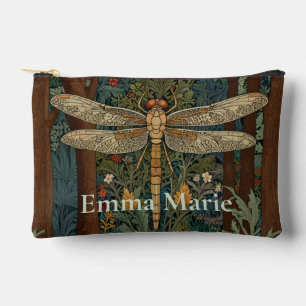 Vintage art nouveau dragonfly boho personalise accessory pouch