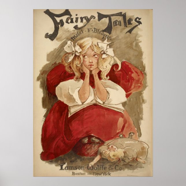 Vintage Art Nouveau | Ethel Reed Fairy Tales Poster (Front)