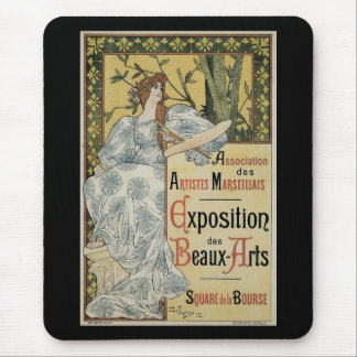 Vintage Art Nouveau, Exposition des Beaux Arts Mouse Pad