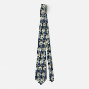 Vintage Art Nouveau Fairies, Bicycle Pierrot Moon Tie