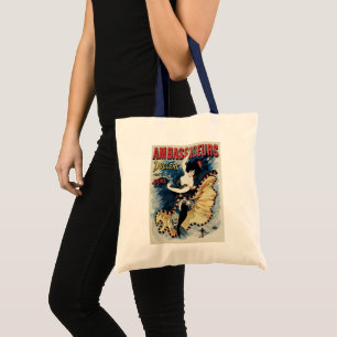 Vintage Art Nouveau Flamenco Dancer, Ambassadeurs Tote Bag