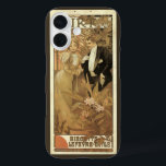 Vintage Art Nouveau Flirt Biscuits, Alphonse Mucha iPhone 16 Case<br><div class="desc">Vintage illustration french Art Nouveau advertising poster design for Flirt Biscuits by Alphons Mucha. c. 1899. This love and romance advertisement design features a newlywed bride and groom couple flirting. The woman is in an elegant Victorian wedding gown and the man is in a dapper, fancy tuxedo. Getting married after...</div>