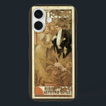 Vintage Art Nouveau Flirt Biscuits, Alphonse Mucha iPhone 16 Case<br><div class="desc">Vintage illustration french Art Nouveau advertising poster design for Flirt Biscuits by Alphons Mucha. c. 1899. This love and romance advertisement design features a newlywed bride and groom couple flirting. The woman is in an elegant Victorian wedding gown and the man is in a dapper, fancy tuxedo. Getting married after...</div>