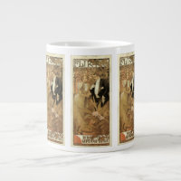Vintage Art Nouveau Flirt Biscuits, Alphonse Mucha