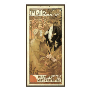 Vintage Art Nouveau Flirt Biscuits, Alphonse Mucha Photo Print