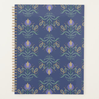 Vintage Art Nouveau Floral Damask Pattern Planner