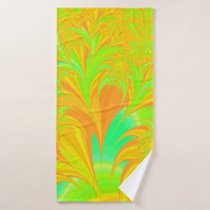 Vintage Art Nouveau Floral Garden  Bath Towel