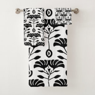 Vintage: Art Nouveau Floral Garden Bath Towel Set