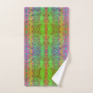 Vintage Art Nouveau Floral Garden Hand Towel
