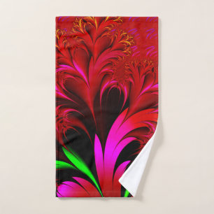 Vintage Art Nouveau Floral Garden Hand Towel