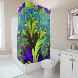 Vintage Art Nouveau Floral Garden Shower Curtain