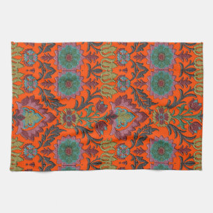 Vintage: Art Nouveau Floral Garden Tea Towel