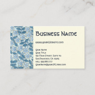 Vintage Art Nouveau Floral Periwinkle Flowers Business Card