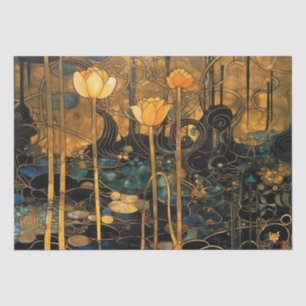 Vintage Art Nouveau Floral Tissue Paper