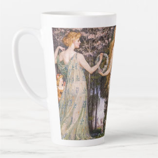 Vintage Art Nouveau Four Seasons by Walter Crane Latte Mug