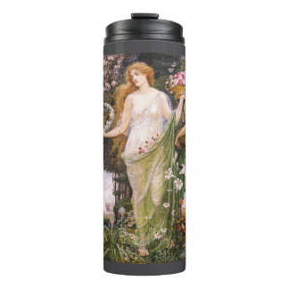 Vintage Art Nouveau Four Seasons by Walter Crane Thermal Tumbler