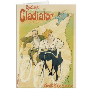 Vintage Art Nouveau, Gladiator Cycles Bicycles 