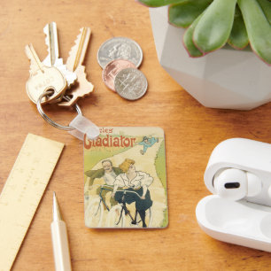 Vintage Art Nouveau, Gladiator Cycles Bicycles  Key Ring