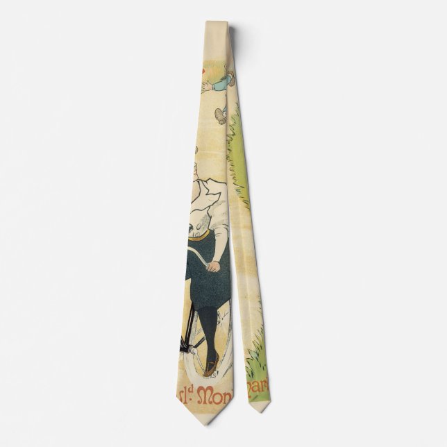 Vintage Art Nouveau, Gladiator Cycles Bicycles  Tie (Front)