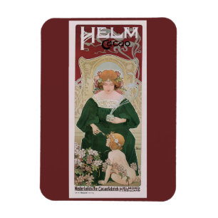Vintage Art Nouveau Helm Cacao by Privat Livemont Magnet