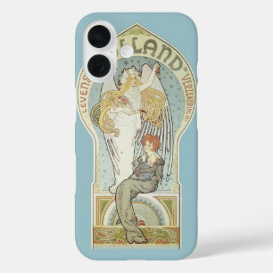 Vintage Art Nouveau, Holland Levens Verzekering iPhone 16 Case