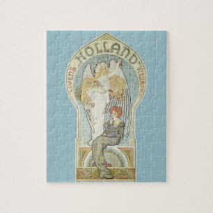 Vintage Art Nouveau, Holland Levensverzekering Jigsaw Puzzle