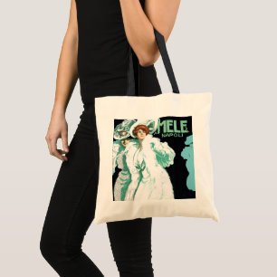 Vintage Art Nouveau, Italian Fashion, Fancy Women Tote Bag