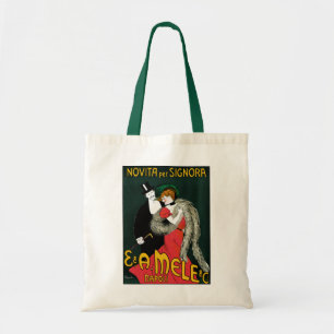 Vintage Art Nouveau, Italian Fashion Love Romance Tote Bag