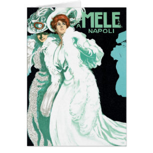 Vintage Art Nouveau, Italy Fashion and Fancy Women