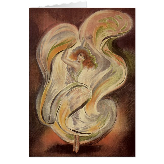 Vintage Art Nouveau, La Loie Fuller Modern Dancer (Front)