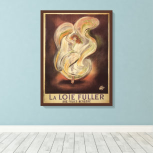 Vintage Art Nouveau, La Loie Fuller Modern Dancer Canvas Print