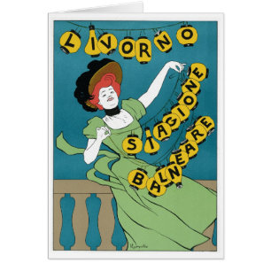 Vintage Art Nouveau, Livorno Senorita Dancing