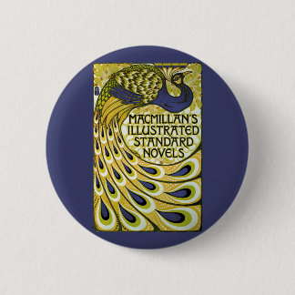 Vintage Art Nouveau, Macmillan's Peacock Feather 6 Cm Round Badge