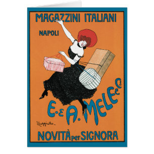 Vintage Art Nouveau Magazzini Italiani by Capiello