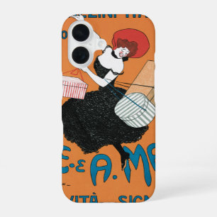 Vintage Art Nouveau Magazzini Italiani by Capiello iPhone 16 Case