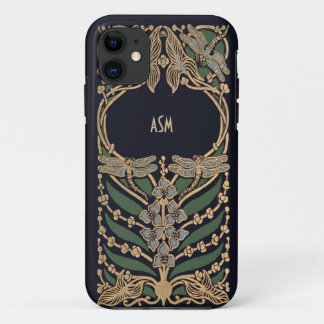 Vintage Art Nouveau Monogram Case-Mate iPhone Case