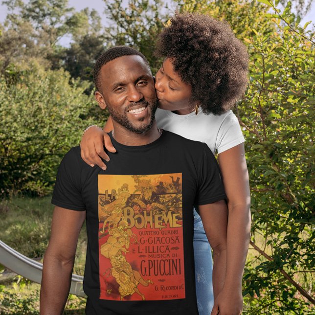 Vintage Art Nouveau Music, La Boheme Opera, 1896 T-Shirt (Creator Uploaded)