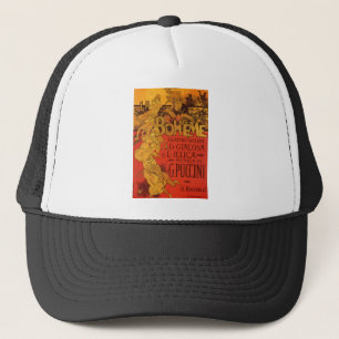 Vintage Art Nouveau Music, La Boheme Opera, 1896 Trucker Hat