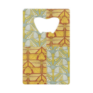 Vintage Art Nouveau Nature Grid Pattern Art