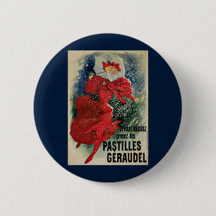 Vintage Art Nouveau Pastilles Geraudel Cough Drops 6 Cm Round Badge