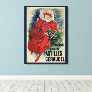 Vintage Art Nouveau Pastilles Geraudel Cough Drops Canvas Print
