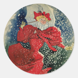 Vintage Art Nouveau Pastilles Geraudel Cough Drops Classic Round Sticker