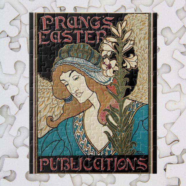 Vintage Art Nouveau, Prang's Easter Publications Jigsaw Puzzle (Creator Uploaded)