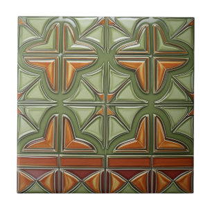 Vintage Art nouveau Reproduction Tile