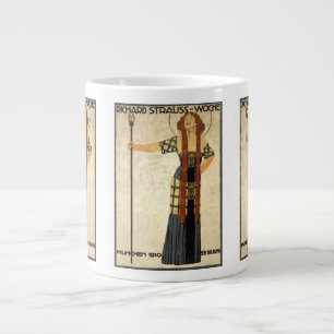 Vintage Art Nouveau Richard Strauss-Woche, Munich Large Coffee Mug